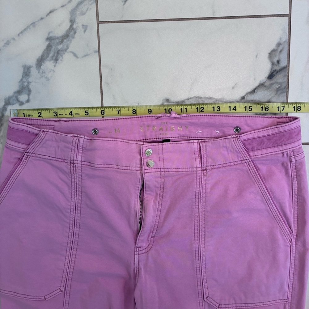 White House Black Market Pink Cropped or straight cargo style Pants - Picture 11 of 11